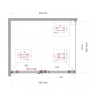 Душевой уголок BELBAGNO SOFT_CLOSE-2-AH-1-120/100-C-GM