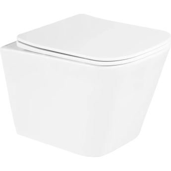 Подвесной безободковый унитаз BELBAGNO DUE BB3103CHR-BS/SC