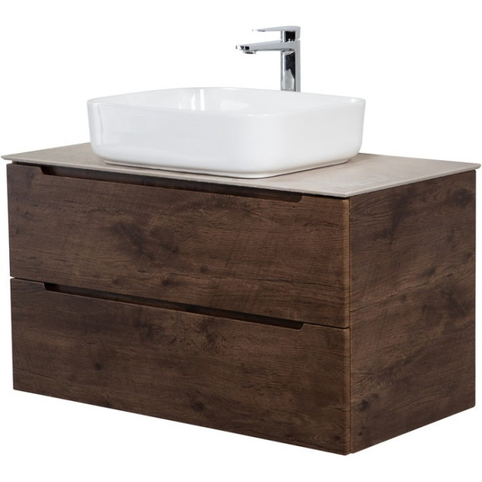 Тумба со столешницей и накладной раковиной BELBAGNO ETNA100RW-KEPBO-1346-SET